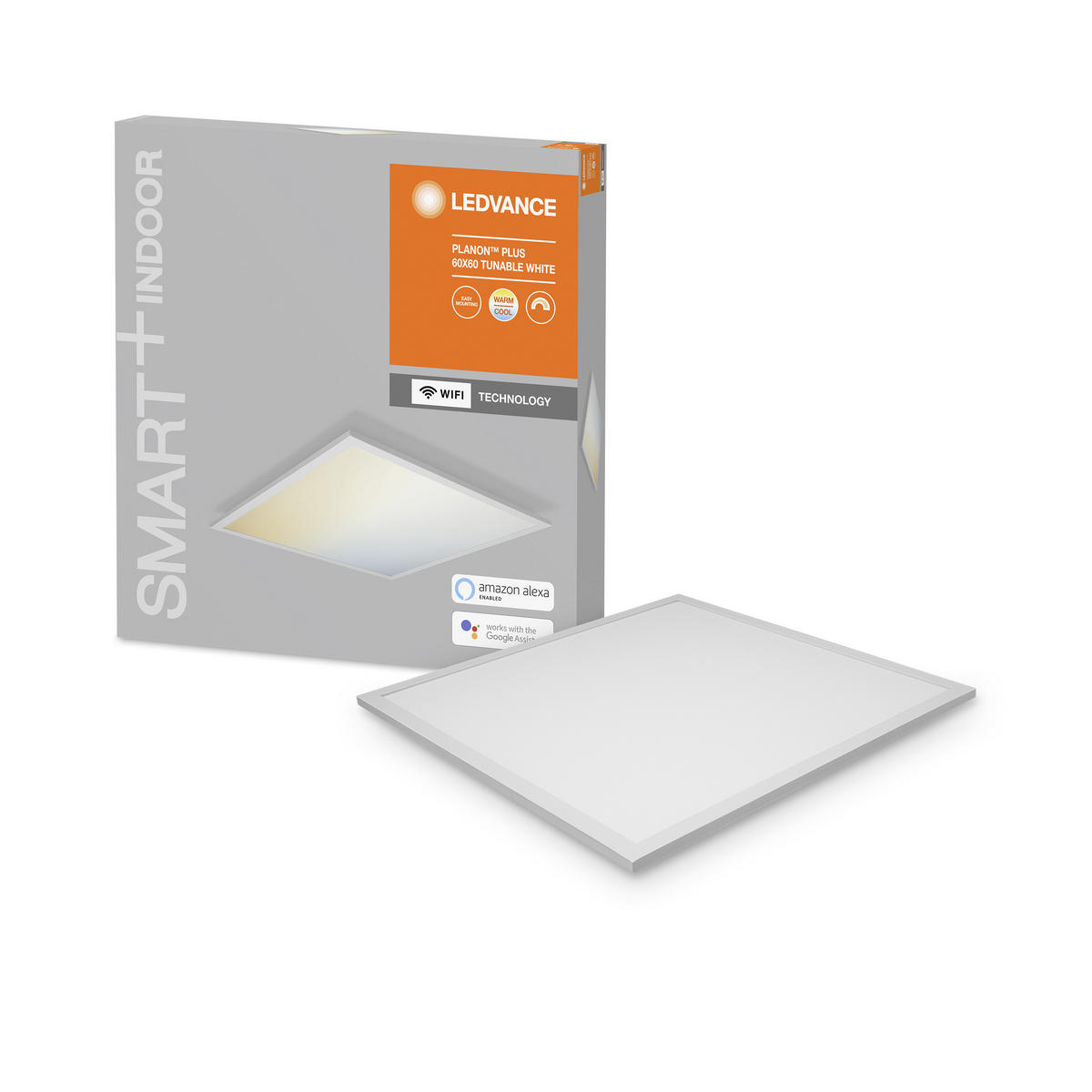 LED-PANEEL Smart+ Wifi Planon Plus 59,5/59,5/5,6 cm   - Weiß, Design, Metall (59,5/59,5/5,6cm) - Ledvance