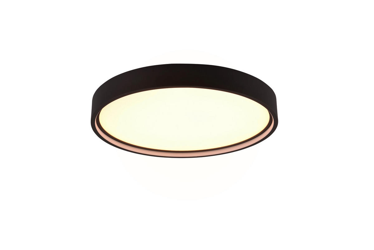LED-TAKLAMPA Doha 45/5,5 cm  - svart, Basics, metall (45/5,5cm) - Trio Leuchten