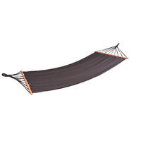 HÄNGEMATTE Anthrazit  - Anthrazit/Braun, Basics, Holz/Kunststoff (100/0,6/280cm) - Gardenson