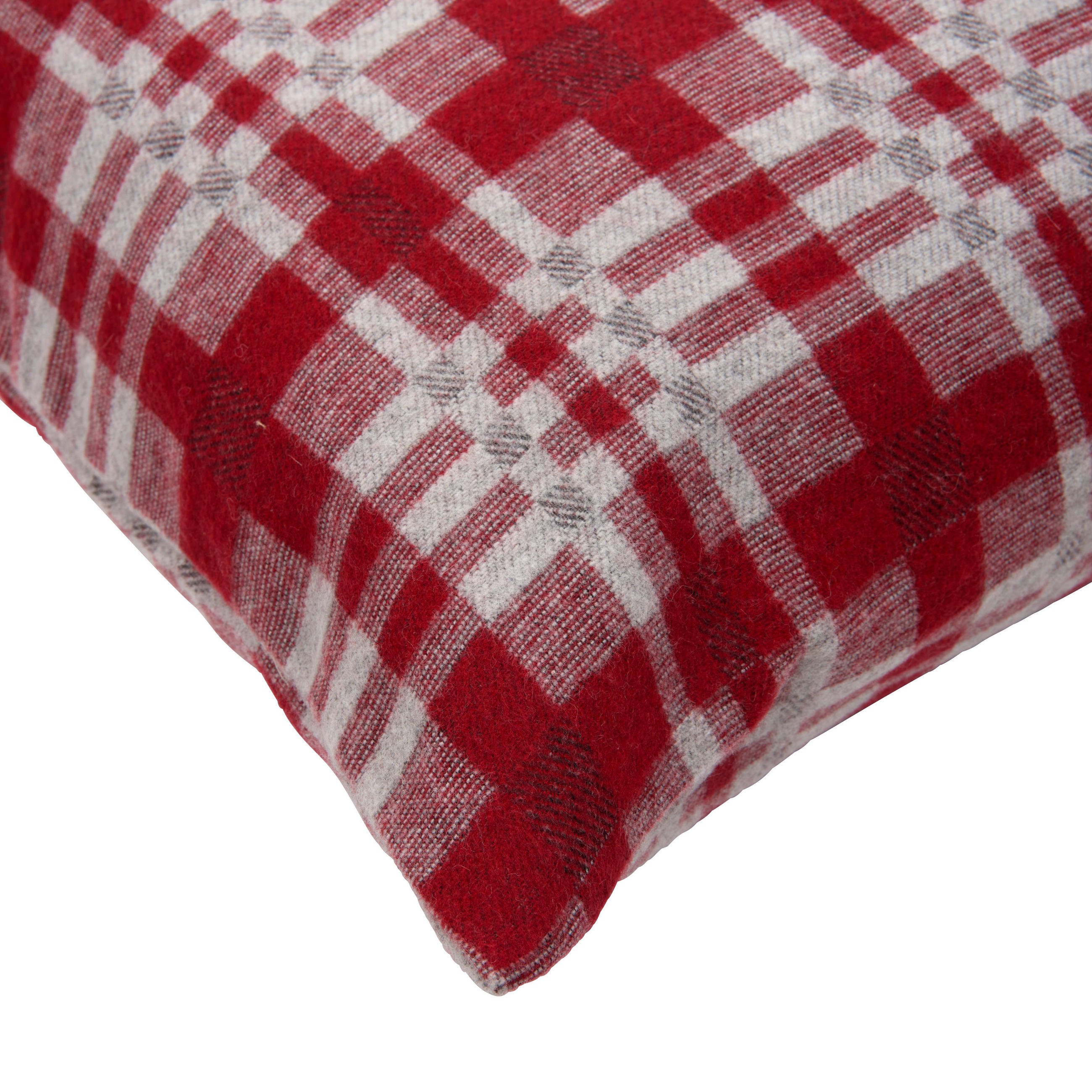 KISSENHÜLLE 50/50 cm  - Rot/Creme, Basics, Textil (50/50cm) - Esposa