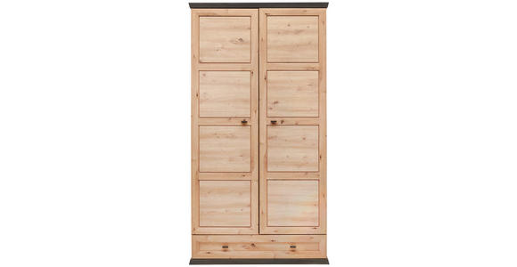 GARDEROBENSCHRANK 104/196,7/60,2 cm  - Anthrazit/Eiche Artisan, LIFESTYLE, Holzwerkstoff/Metall (104/196,7/60,2cm) - Xora