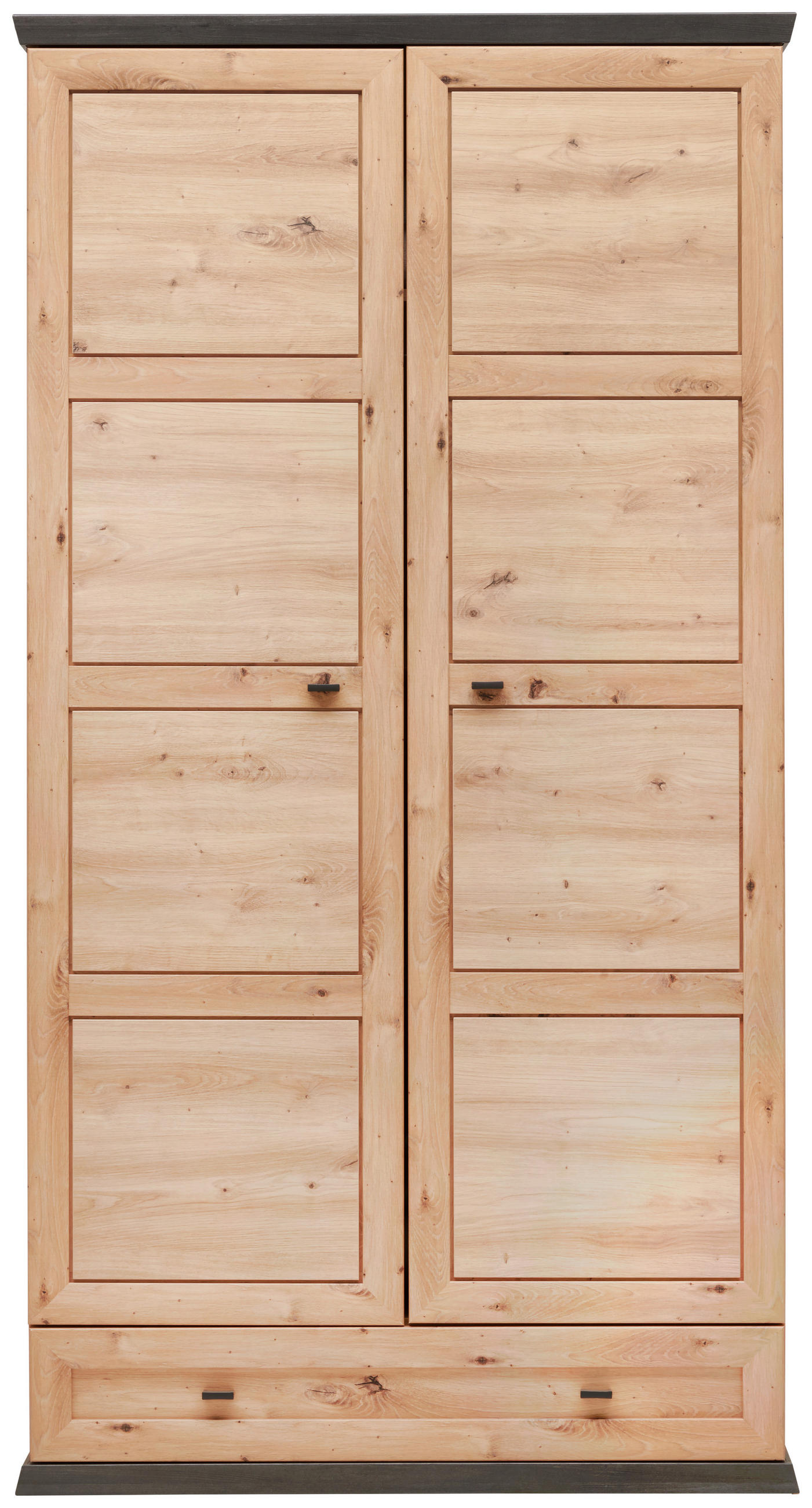 GARDEROBENSCHRANK in 104/196,7/60,2 cm - Anthrazit/Eiche Artisan, LIFESTYLE, Holzwerkstoff/Metall (104/196,7/60,2cm) - Xora
