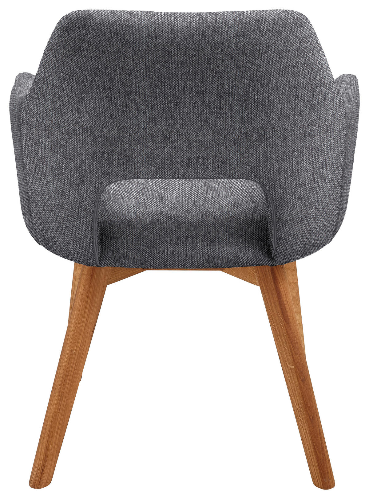 ARMLEHNSTUHL  in Webstoff  - Eichefarben/Anthrazit, Design, Holz/Textil (57/84/57cm) - Voleo