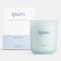 DUFTKERZE  - Pastellblau, Basics, Glas (9/9/11,5cm)