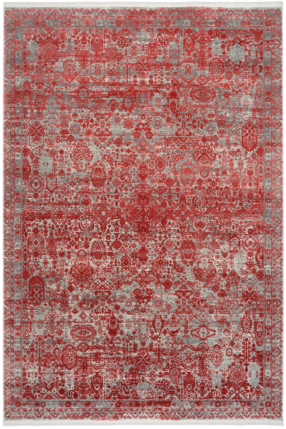 WEBTEPPICH 67/130 cm Colorè  - Rot, Design, Textil (67/130cm) - Dieter Knoll