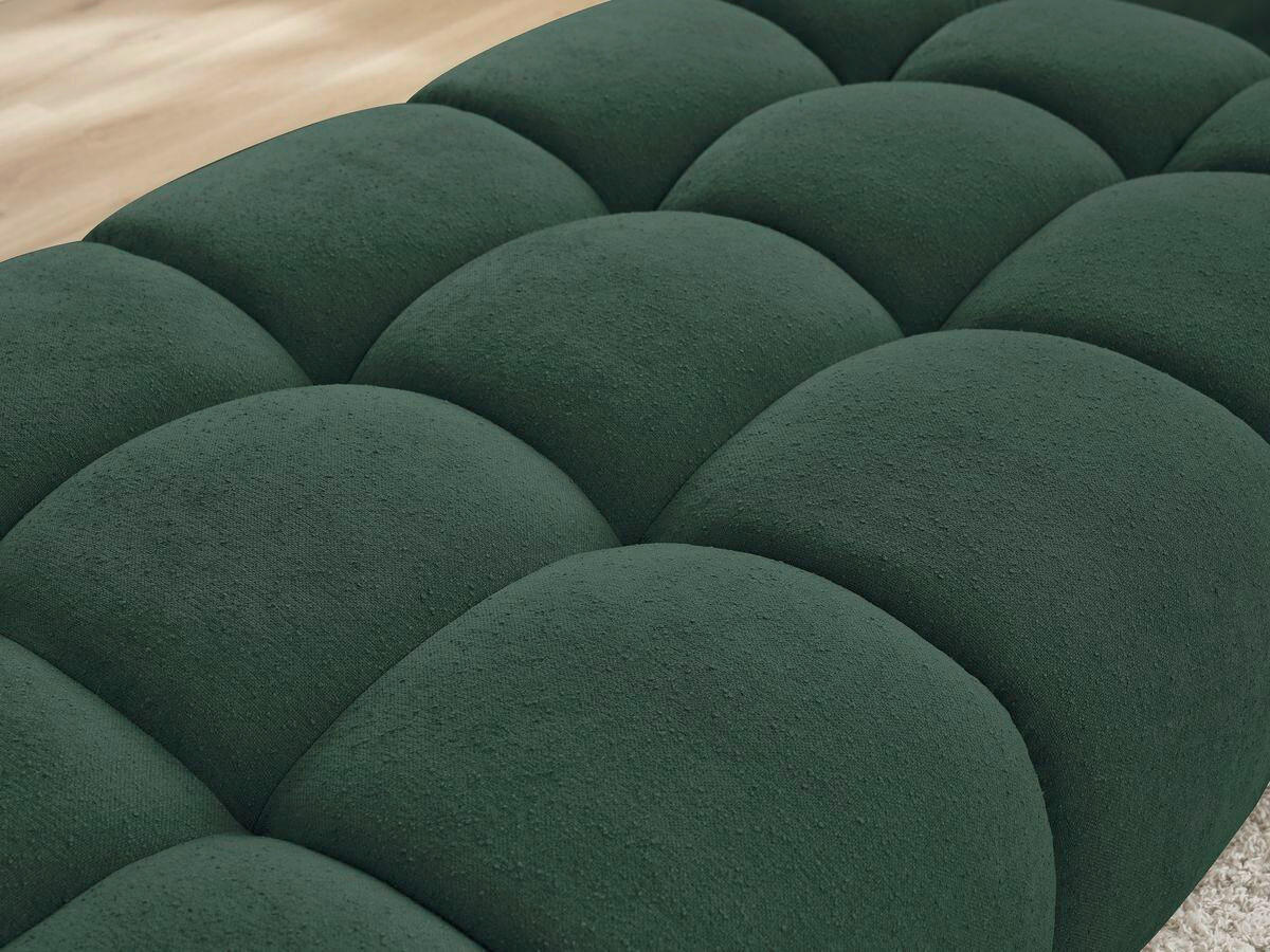 HOCKER EVEREST Struktur Grün  - Schwarz/Grün, MODERN, Kunststoff/Textil (166/100/40cm)