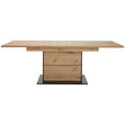 ESSTISCH Schwarz, Eiche Artisan rechteckig  ausziehbar  - Schwarz/Eiche Artisan, Design, Holzwerkstoff (180-230/90/77cm) - Hom`in