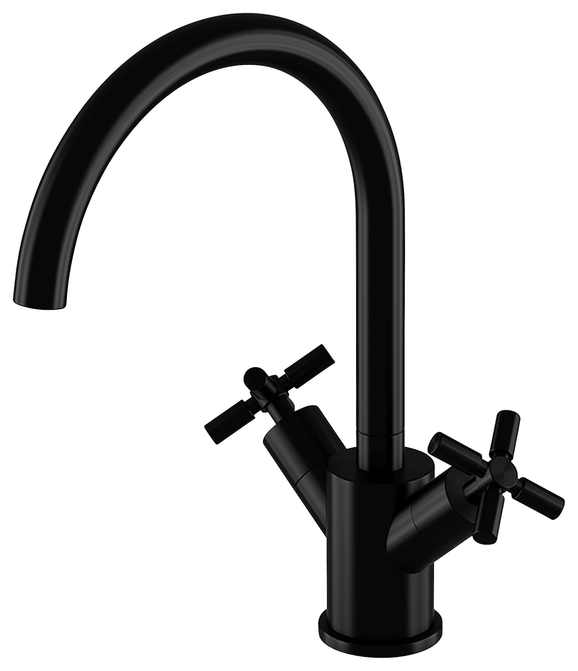 WASCHTISCHARMATUR 250 1500 S  - Schwarz, MODERN, Metall (5,8/25,5/17,6cm)
