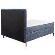 BOXSPRINGBETT 140/200 cm  in Blau  - Blau/Schwarz, Design, Textil/Metall (140/200cm) - Esposa