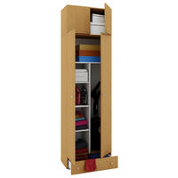 MEHRZWECKSCHRANK 70/238/39 cm  in Buchefarben  - Silberfarben/Buchefarben, MODERN, Holzwerkstoff/Kunststoff (70/238/39cm) - MID.YOU