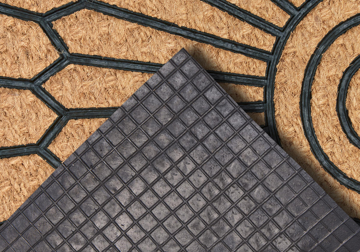 KOKOSMATTE  45/75 cm  Schwarz, Hellbraun  - Hellbraun/Schwarz, Basics, Naturmaterialien/Kunststoff (45/75cm) - Hanse Home