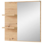 WANDSPIEGEL 78/80/17 cm  - Eiche Artisan, Design, Glas/Holzwerkstoff (78/80/17cm) - Xora