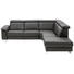 WOHNLANDSCHAFT in Leder Schwarz - Alufarben/Schwarz, Design, Leder/Metall (270/233cm) - Beldomo Premium WOHNLANDSCHAFT in Leder Schwarz - Alufarben/Schwarz, Design, Leder/Metall (270/233cm) - Beldomo Premium