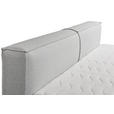 FAMILIENBOXSPRINGBETT - Silberfarben/Schwarz, LIFESTYLE, Kunststoff/Textil (240/200cm) - Esposa