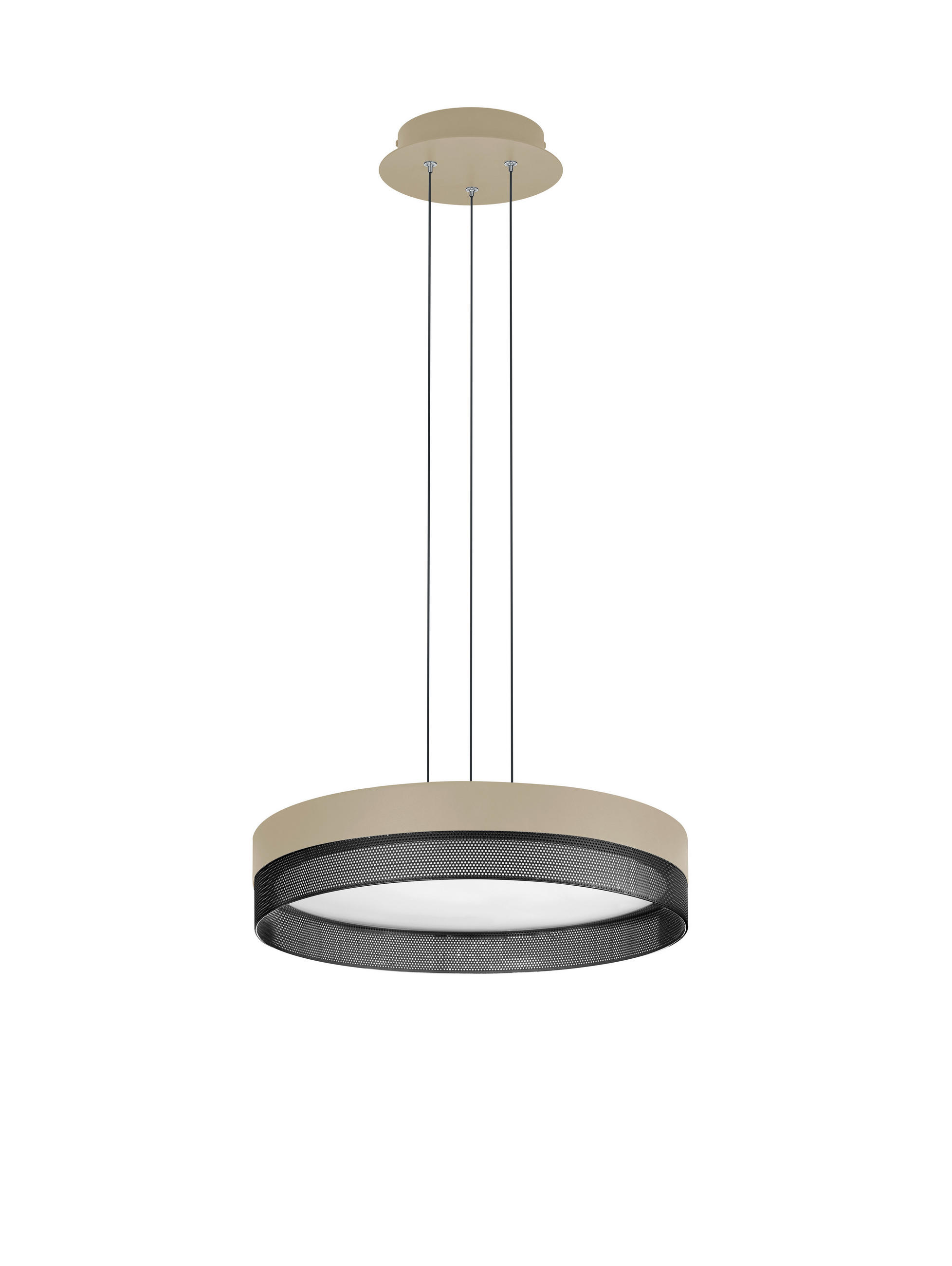 LED-HÄNGELEUCHTE MESH 45/150 cm   - Greige, MODERN, Metall (45/150cm) - Hell