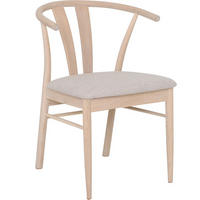 STOL bouclé  - ek Bianco/greige, Design, trä/textil (54/79/54cm) - Best Price