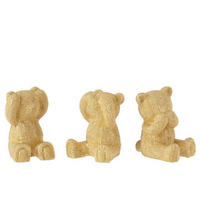 DEKOBÄR - Goldfarben, Basics, Kunststoff/Metall (11/10/12cm) - Ambia Home