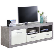 KOMODA - NISKA - bijela/siva, Design, drvni materijal/plastika (147/49/45cm) - Boxxx