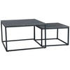 COUCHTISCH in Metall, Holzwerkstoff  - Schwarz/Grau, Design, Holzwerkstoff/Metall (80/50/80cm) - MID.YOU