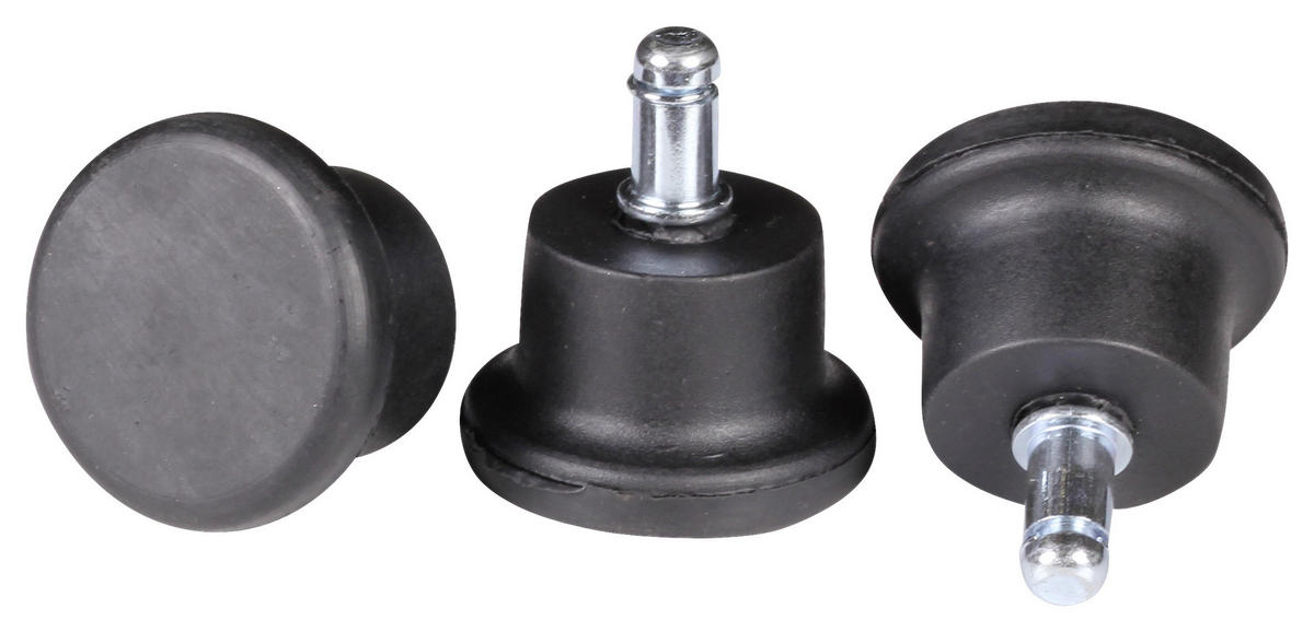 BÜROSTUHLGLEITER  in  - Schwarz, Basics, Kunststoff (5cm) - MID.YOU
