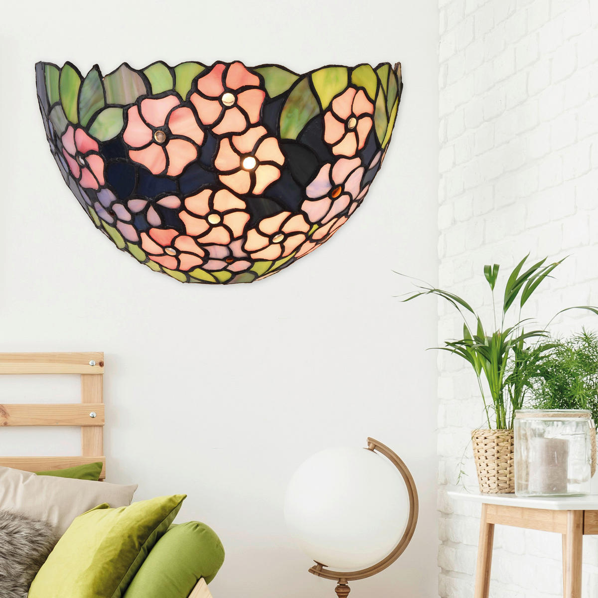 FALILÁMPA - többszínű, Basics, Üveg (18/30/12.5cm)