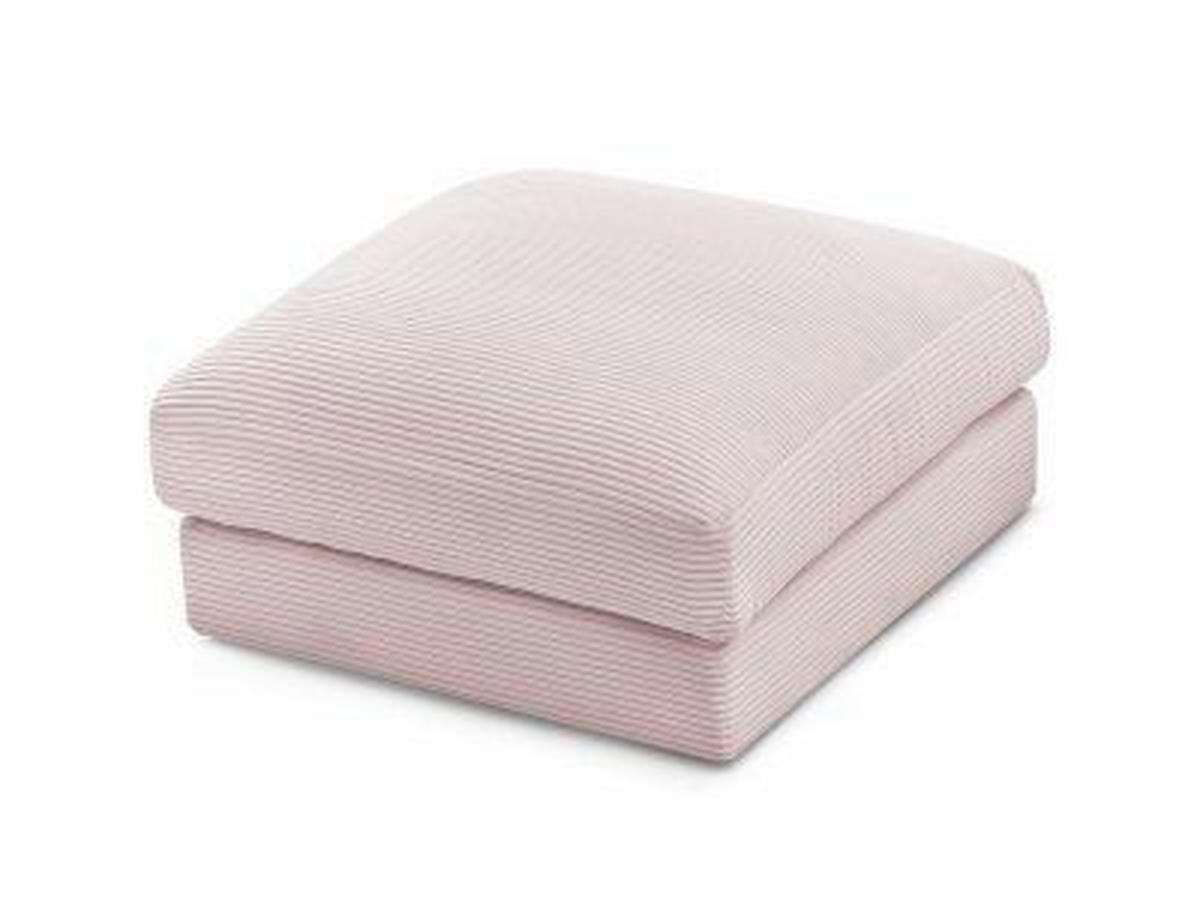 HOCKER LEONARD Cord Lila  - Lila/Schwarz, MODERN, Kunststoff/Textil (86/43/86cm)
