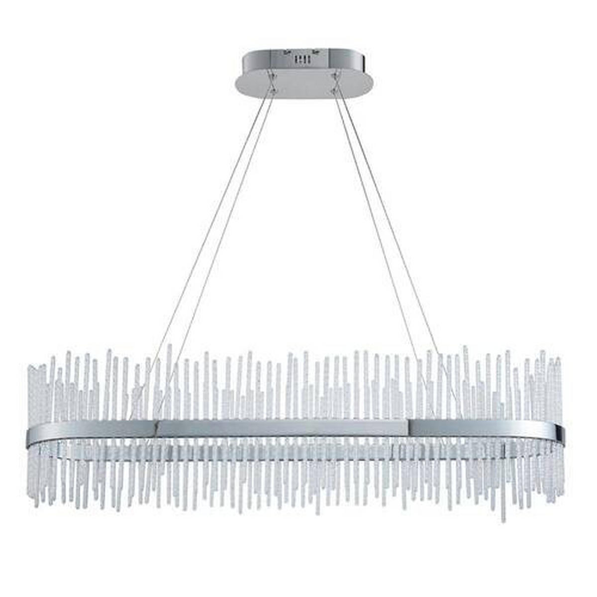 PENDELLEUCHTE Endon Adriel 95/25/45-165 cm   - Chromfarben, LIFESTYLE, Metall (95/25/45-165cm) - ENDON