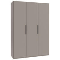 DREHTÜRENSCHRANK  in Sahara  - Schwarz/Sahara, MODERN, Holzwerkstoff/Metall (150/216/58cm) - MID.YOU