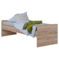 POSTELJA 90 cm   x 200 cm  , leseni material hrast san remo  - hrast san remo, Konvencionalno, leseni material (90/200cm) - Carryhome
