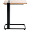 BEISTELLTISCH 49/24/64 cm Schwarz, Eichefarben rechteckig  - Eichefarben/Schwarz, Design, Holzwerkstoff/Metall (49/24/64cm)