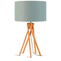 TISCHLEUCHTE GOOD&MOJO  32/59/32 cm   - Hellgrau/Naturfarben, Trend (32/59/32cm) - Good & Mojo