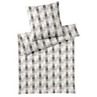 BETTWÄSCHE Makosatin 155/220 cm  - Grau, Design, Textil (155/220cm) - Joop!