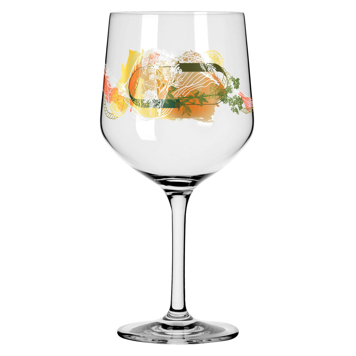 GINGLAS 720 ml  - Gelb/Rot, LIFESTYLE, Glas (10,7/21,8/10,7cm) - Ritzenhoff