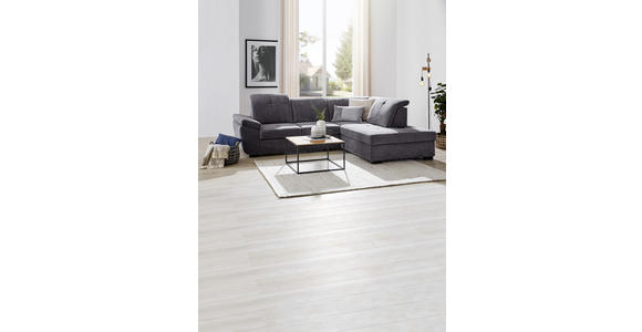 ECKSOFA inkl.Funktionen Grau Webstoff - Schwarz/Grau, KONVENTIONELL, Holz/Textil (280/202cm) - Xora