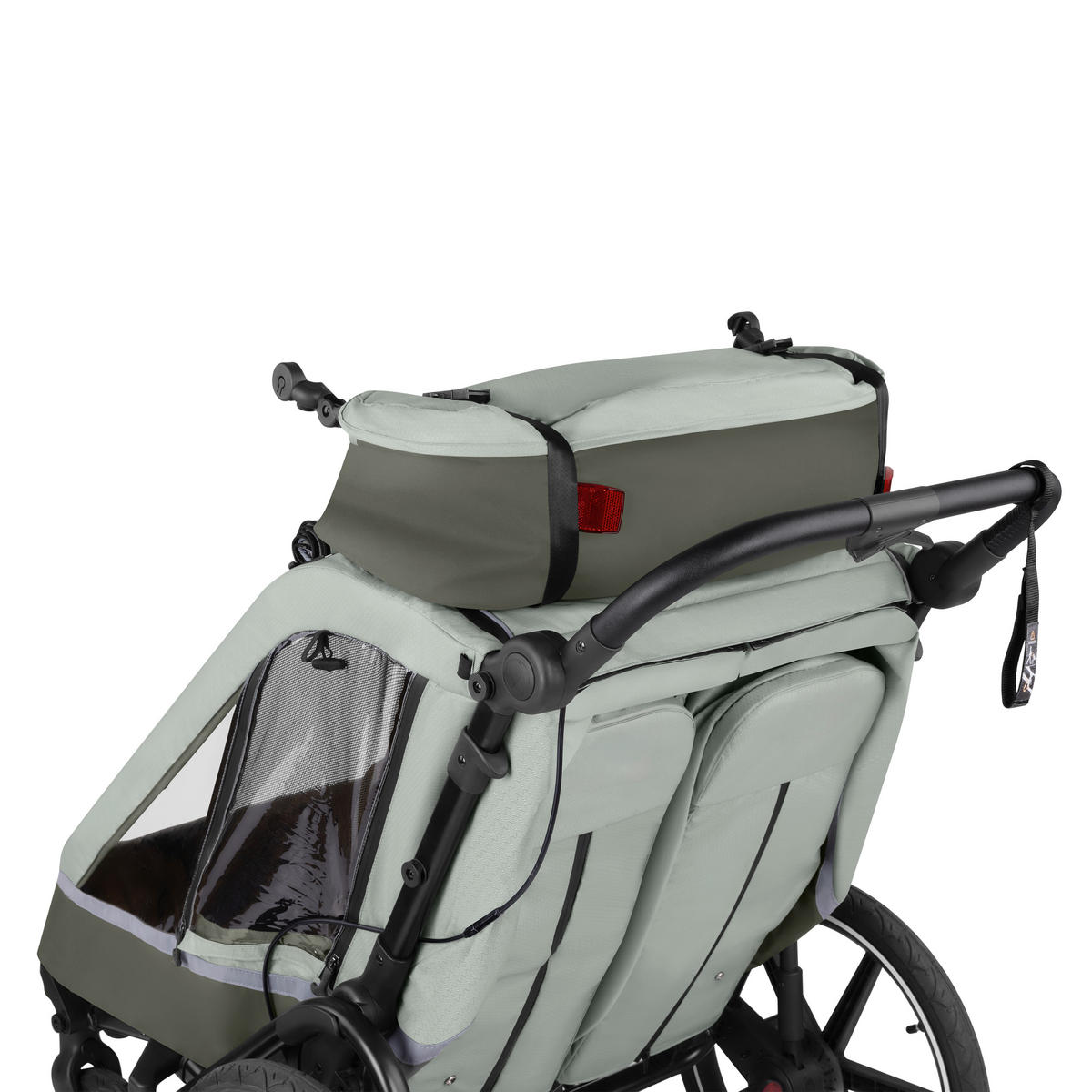 FAHRRADANHÄNGER   Tour 2  - Salbeigrün, Basics, Textil (81/53/56cm) - ABC Design
