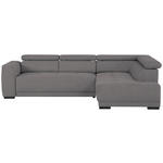 ECKSOFA Anthrazit Struktur  - Anthrazit/Schwarz, Design, Kunststoff/Textil (284/205cm) - Xora