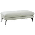 ECKSOFA in Echtleder Silberfarben  - Silberfarben/Schwarz, Design, Leder/Metall (308/195cm) - Dieter Knoll