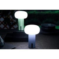 PORTABEL LAMPA 13/19 cm   - vit/grön, Trend, metall/glas (13/19cm) - Dieter Knoll