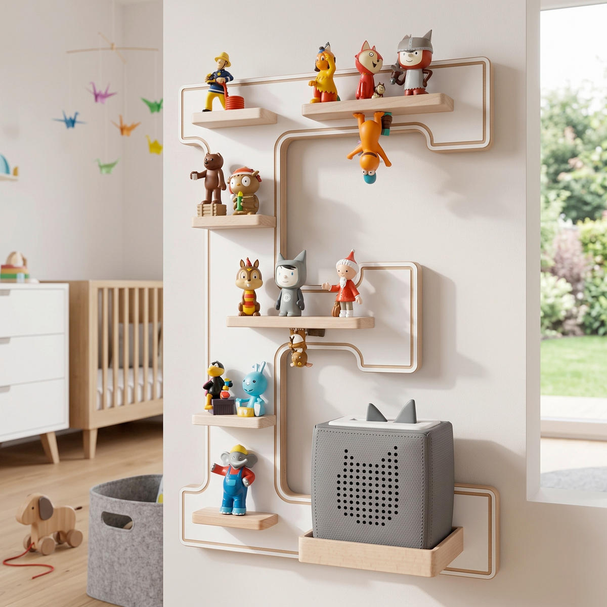 KINDERREGAL  - Weiss, Modern, Holzwerkstoff (38/54/19cm) - Livetastic