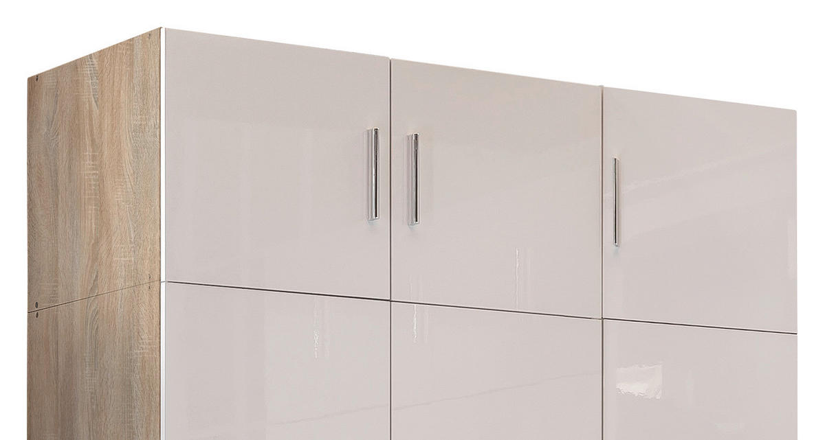 ÖVERSKÅP 120/40/54 cm   - vit/kromfärg, Design, trämaterial/plast (120/40/54cm) - Xora