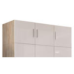 AUFSATZSCHRANK 120/40/54 cm   - Chromfarben/Eichefarben, Design, Holzwerkstoff/Kunststoff (120/40/54cm) - Xora