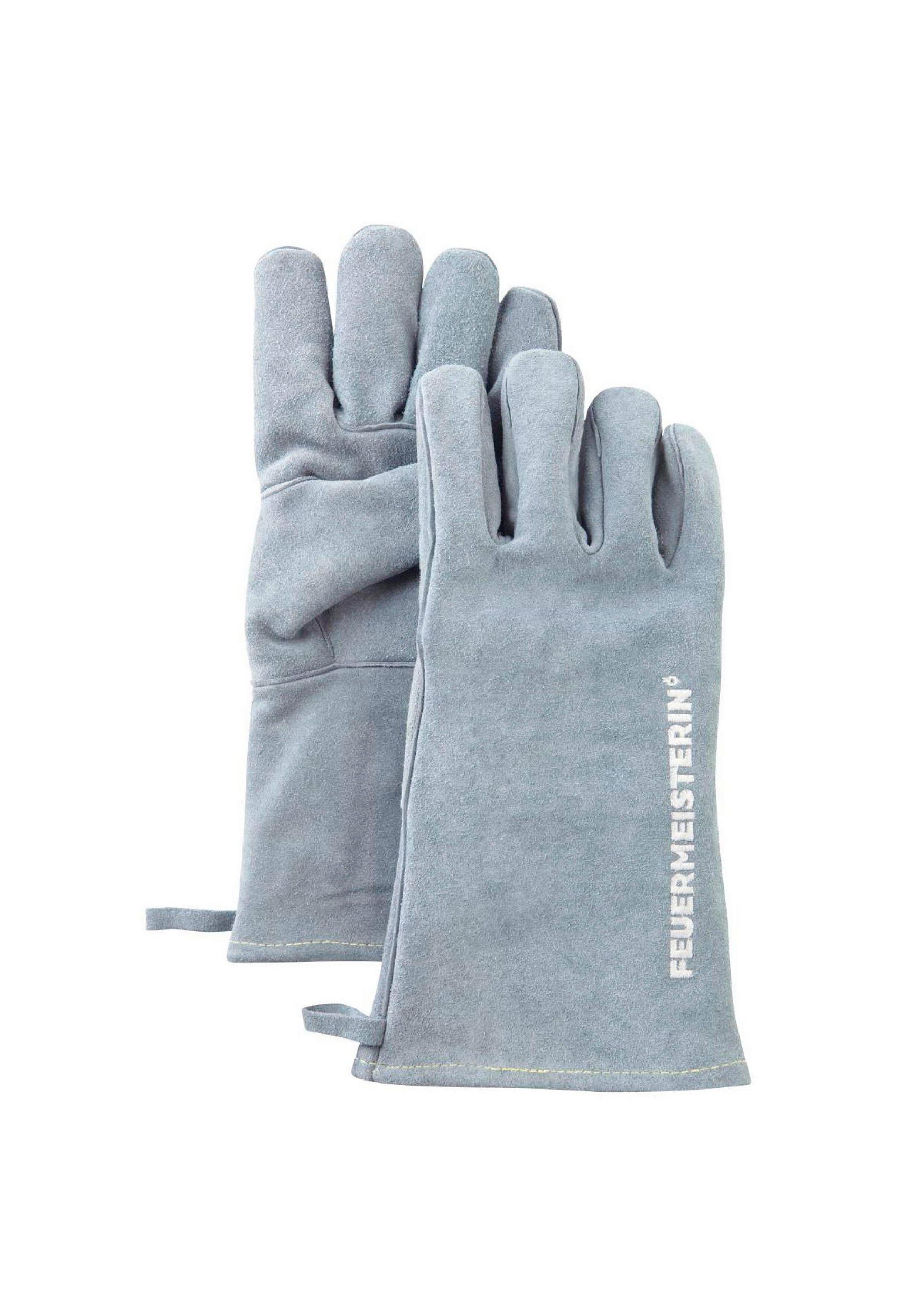 GRILLHANDSCHUHE EINHEITSGRÖSSE - Grau, Lifestyle, Leder (12/32/1cm) - Zebra 