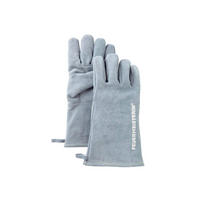 GRILLHANDSCHUHE EINHEITSGRÖSSE - Grau, Lifestyle, Leder (12/32/1cm) - Zebra 