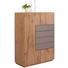 HIGHBOARD 99/134,5/44 cm - Edelstahlfarben/Eichefarben, Natur, Glas/Holz (99/134,5/44cm) - Valnatura HIGHBOARD 99/134,5/44 cm - Edelstahlfarben/Eichefarben, Natur, Glas/Holz (99/134,5/44cm) - Valnatura