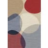 TUFTTEPPICH 80/150 cm MESIO NAYRA Blaugrau, Dunkelrot, Creme  - Blaugrau/Creme, Design, Kunststoff/Textil (80/150cm) - Lindorug