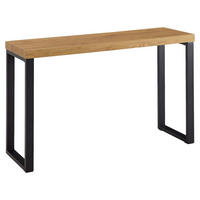 KONZOLNA MIZICA, rjava  - črna/rjava, Moderno, kovina/leseni material (120/39/75,5cm) - MID.YOU