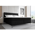 BOXSPRINGBETT 180/200 cm  in Schwarz  - Schwarz, KONVENTIONELL, Textil/Metall (180/200cm) - Carryhome