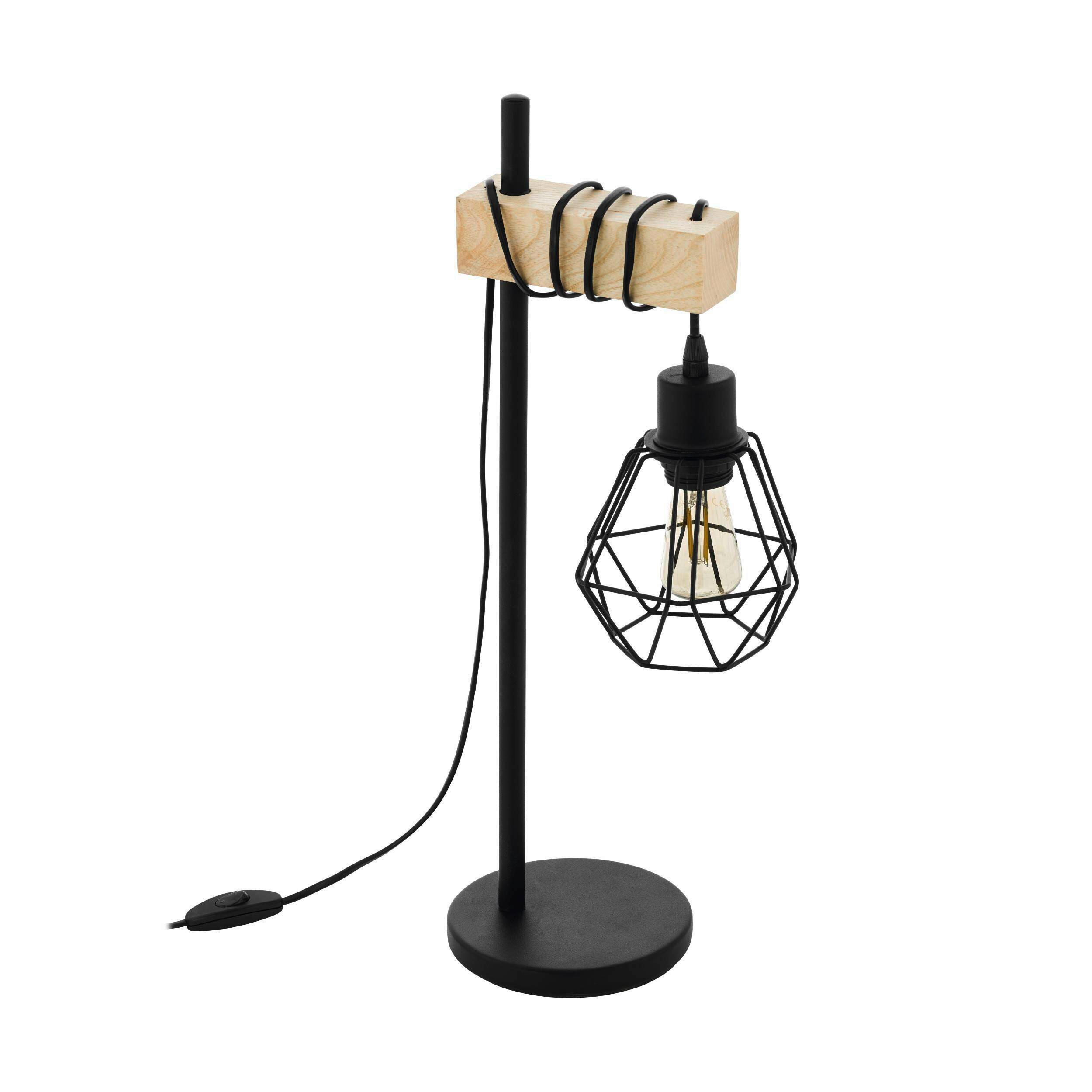 VEIOZĂ - negru, Basics, lemn/metal (22/15,5/50cm)