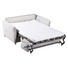 SCHLAFSOFA Hellgrau - Chromfarben/Hellgrau, KONVENTIONELL, Textil/Metall (157/88/99cm) - Carryhome SCHLAFSOFA Hellgrau - Chromfarben/Hellgrau, KONVENTIONELL, Textil/Metall (157/88/99cm) - Carryhome