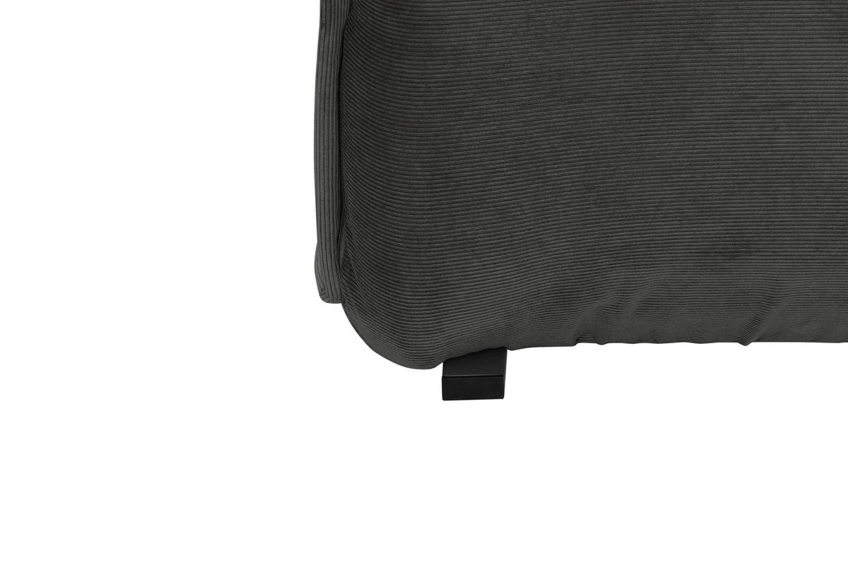 SCHLAFSESSEL Cord Grau    - Silberfarben/Grau, MODERN, Textil/Metall (77/73/87cm) - MID.YOU